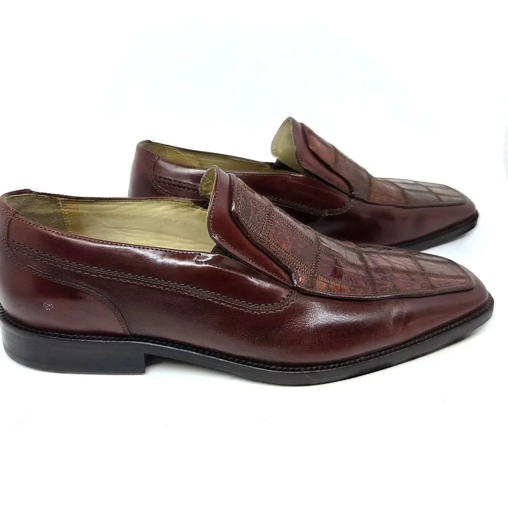 Steve Harvey Exotic Skin Patchwork  Loafer Dress Shoes Men’s Size 11